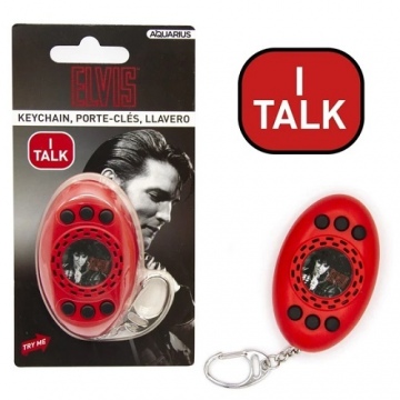 NOVELTY-ELVIS SQUAWKEY TALKING KEYCHAIN